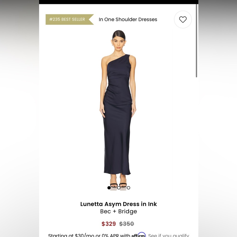 Bec + Bridge Ink Asymmetrical Dress